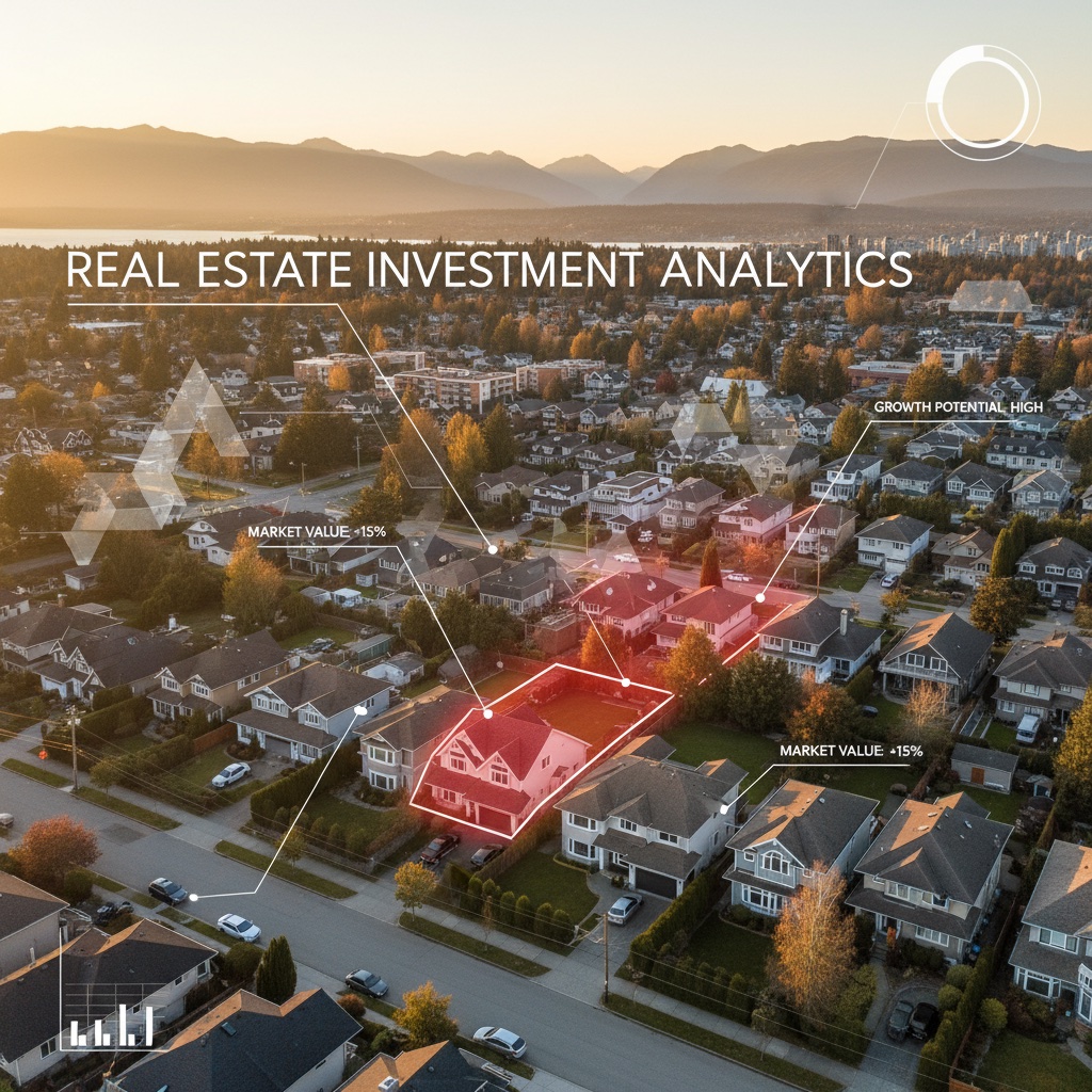 Data visualization showing comprehensive analysis of 56,000+ Vancouver R1-1 lots with ROE distribution and feasibility metrics