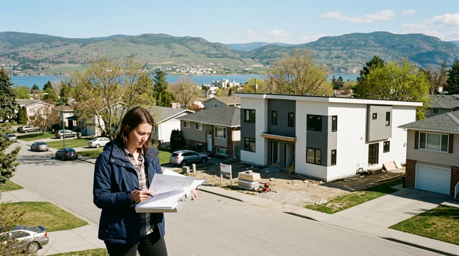 Map-based analysis of Kelowna residential lots, the data foundation behind the VanPlex densification model covering 9,844 Core Area parcels