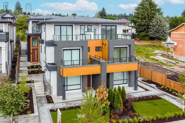 1045 Quadling Ave, Coquitlam: a new 4-home multiplex with homes listed for sale