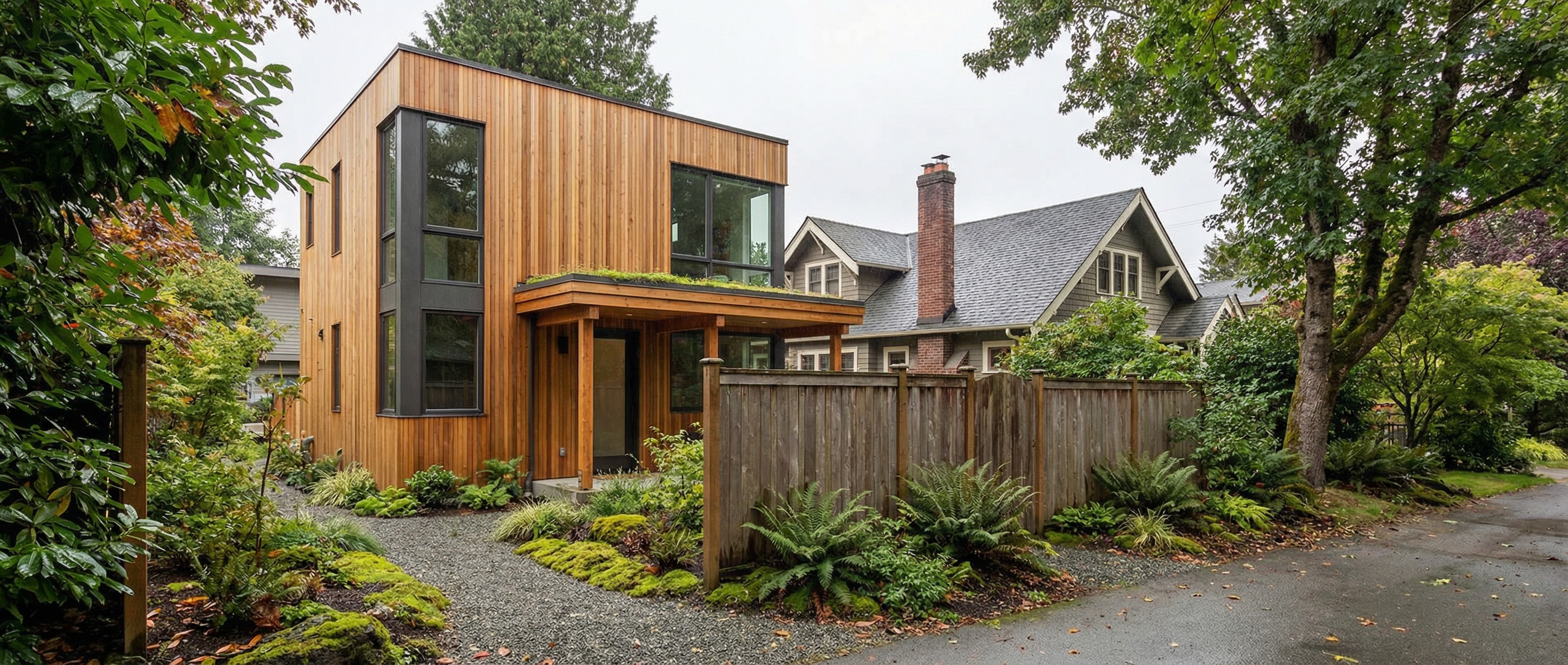 Modern laneway house and multiplex options in Vancouver