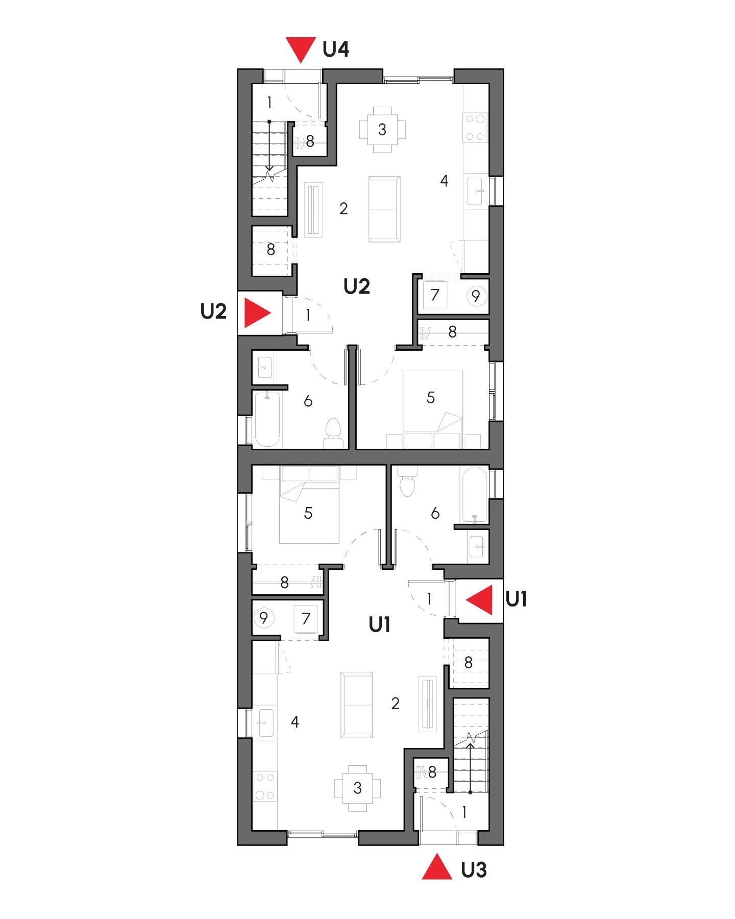 BC Standard Fourplex 01 floor plan